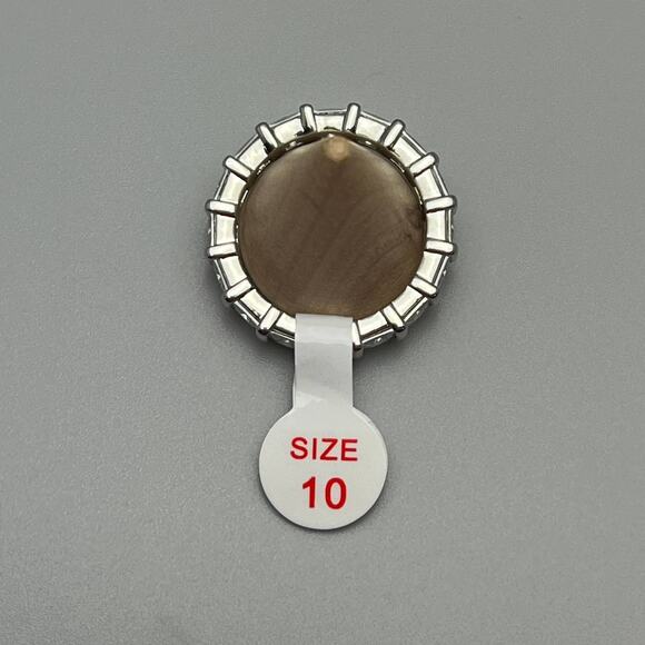 Bomb Party Candyland Unicorn Diamond Cubic Zirconia Rhodium Plating Size 10 Ring - Picture 5 of 7